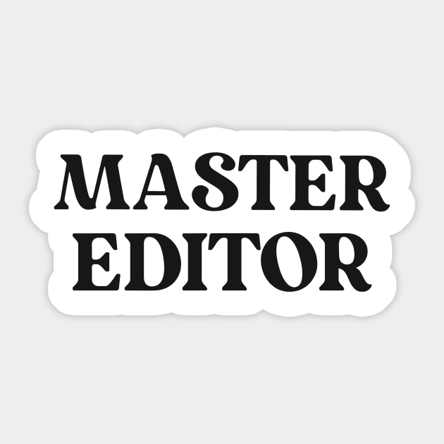 Master Editor Sticker by mattserpieces